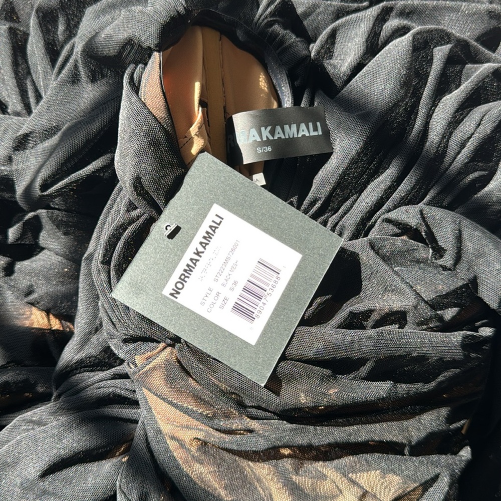 Norma Kamali Walter Fishtail Dress NWT - Picture 4 of 9